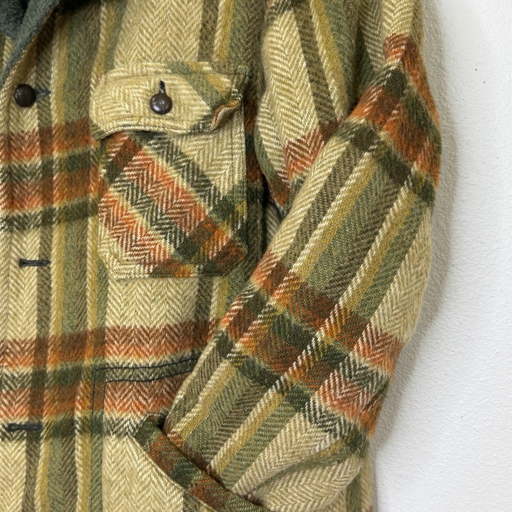Vintage McGregor Wool Mackinaw Jacket 44 Plaid Lumberjack Outdoor USA Made READ - Picture 3 of 8